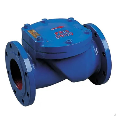 Clapet anti-retour à flasque par aileron hydraulique de boule des eaux d'égout PN10 de clapet anti-retour de la fonte QT450