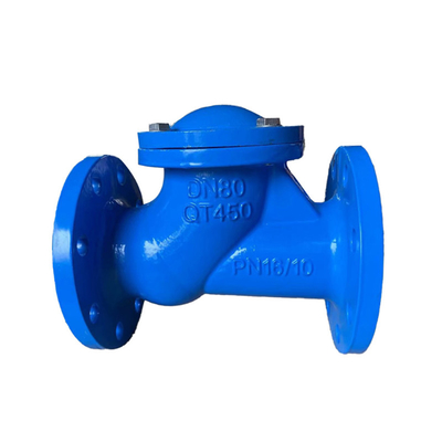 Clapet anti-retour de fonte du clapet anti-retour DN50 d'oscillation de disque en caoutchouc nodulaire malléable de gaufrette