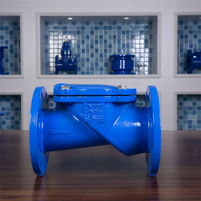 Clapet anti-retour à siège en caoutchouc ductile PN10 QT450 DN100 Clapet anti-retour d'oscillation de l'eau