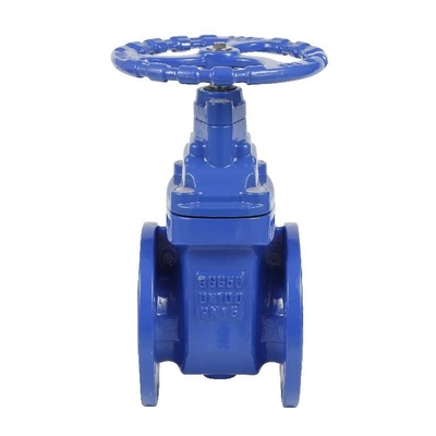 Résistant à l'usure en fer ductile, assise et non montante, tige étanche, soupape de porte à flèche PN16 DN100