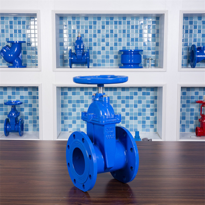 Gazole bleu de scellage mou de l'eau rouge de la soupape à vanne F4 QTG50 DN100 GGG50