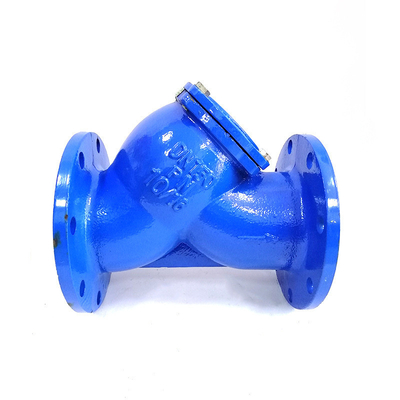 La fonte malléable a bridé type eaux d'égout de Y des valves DN150 PN10 de filtre de tamis