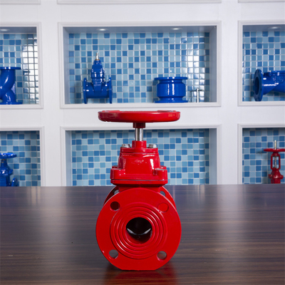 Gazole élastique malléable de l'eau de la soupape à vanne de bride de fer PN16 QT450 QT400