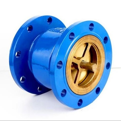 Type non de retour vertical de bride de valve de butée du clapet anti-retour PN16 DN100 du silencieux Ggg40