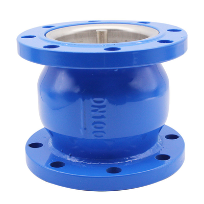 Clapet anti-retour de fonte du clapet anti-retour DN50 d'oscillation de disque en caoutchouc nodulaire malléable de gaufrette