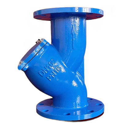 150lb Pn10 Pn16 filtrage en fer ductile de type Y avec extrémités en brides
